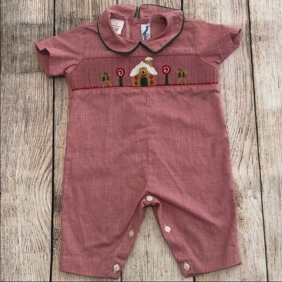 Silly Goose Other - Christmas Longall Smocked sz 3M
